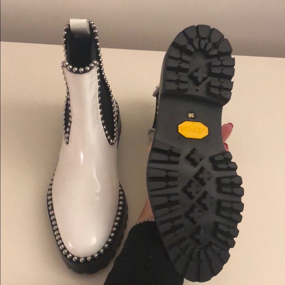 Alexander Wang White Spencer Combat Boots - Picture 4 of 6